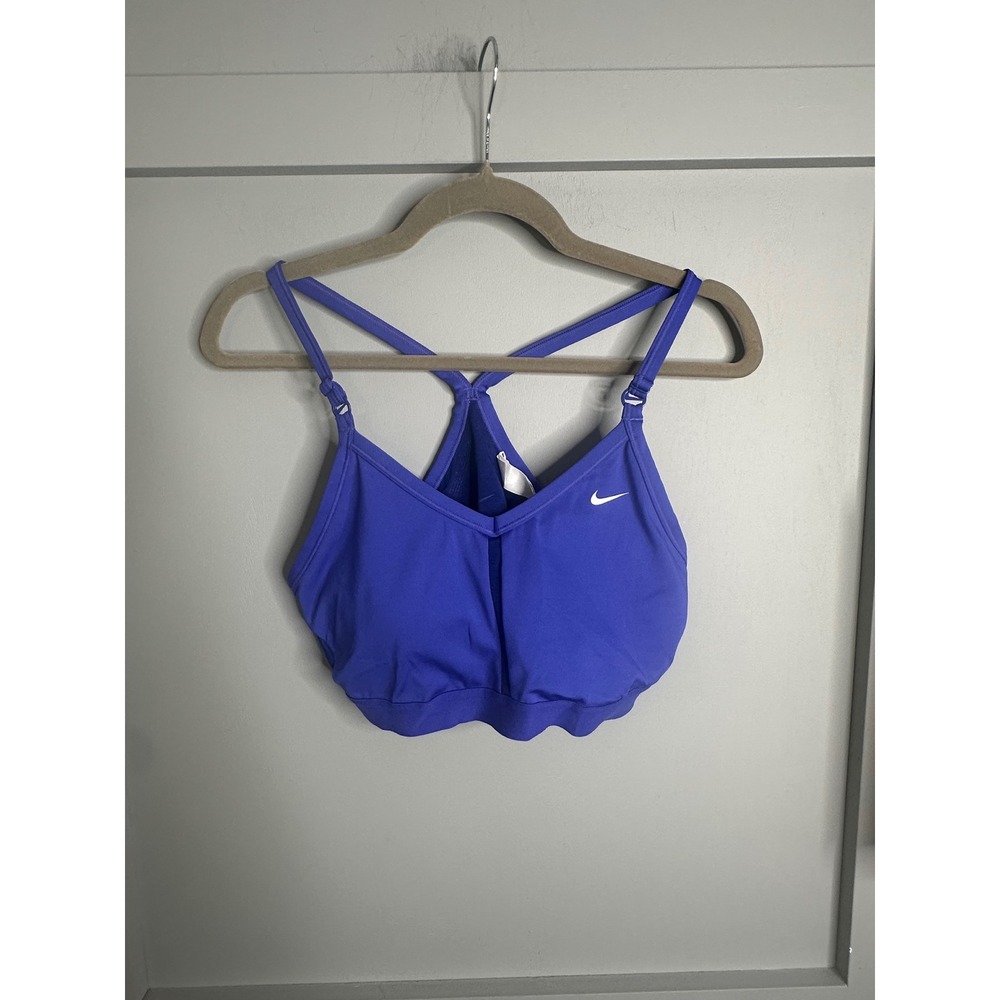 Nike Dri-FIT Indy Light Support V-Neck Sports Bra Lapis Blue XL CZ4456-430